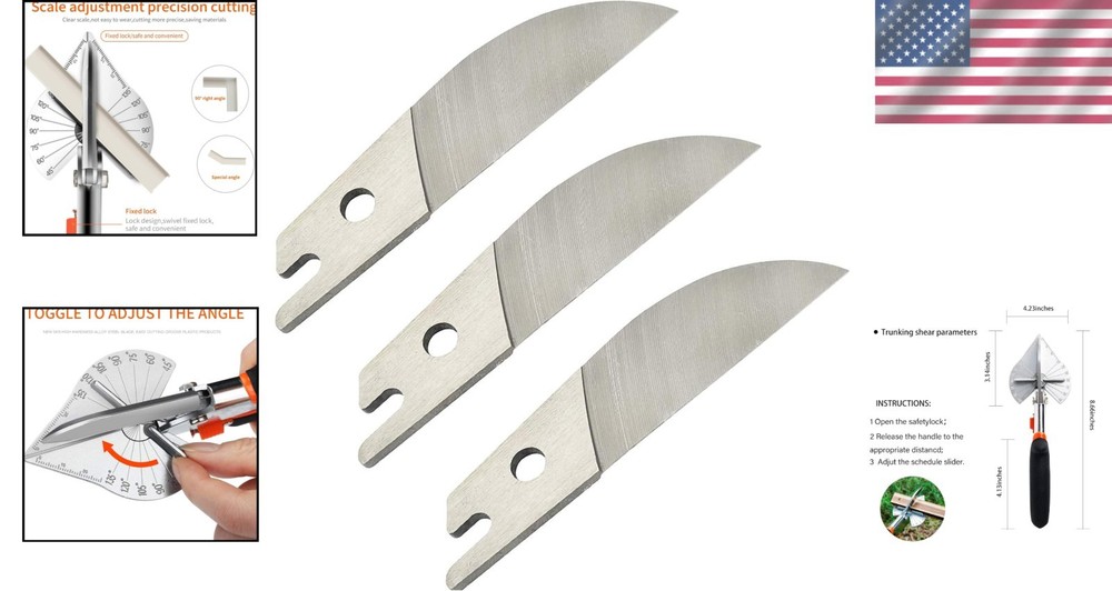 Multifunctional Angle Scissors Replacement Blades - 3 Pack for Precision Cuts