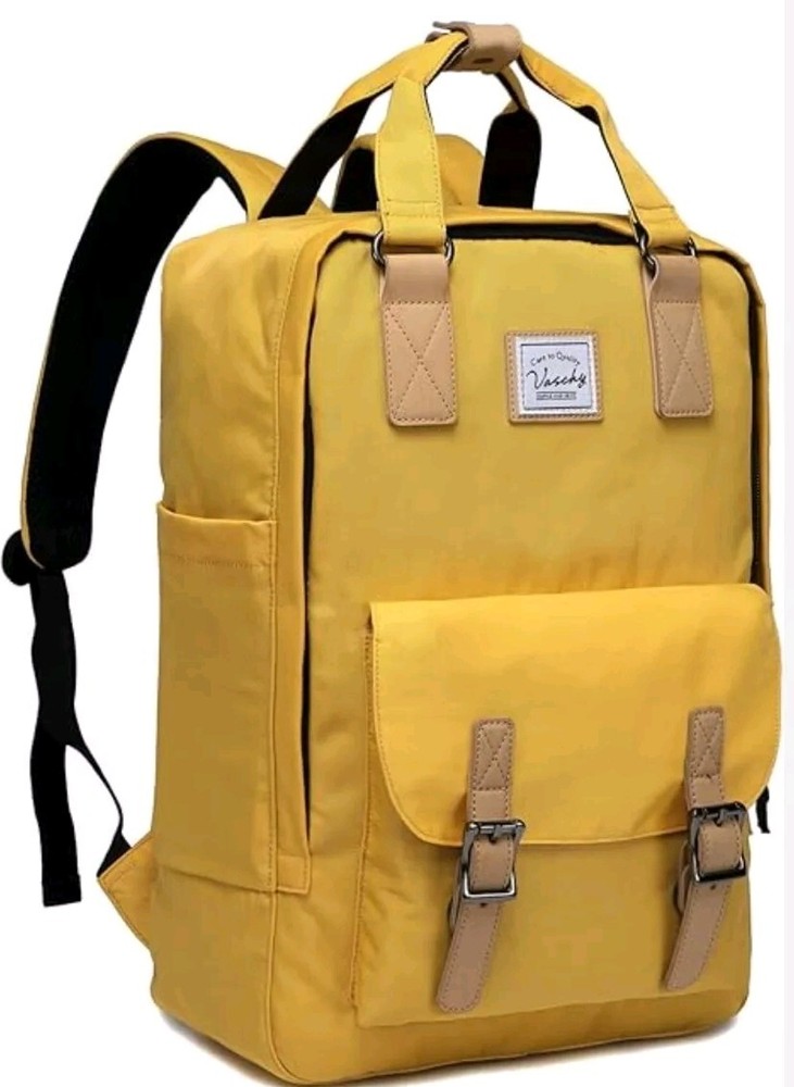 Vaschy Square Palette Pack Yellow Backpack 15 inch laptop.  PB