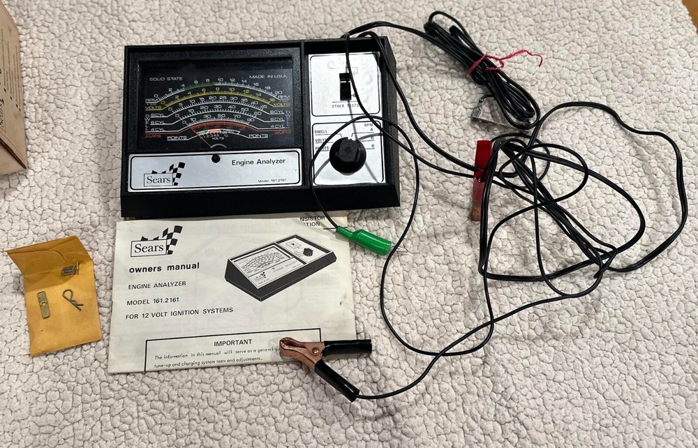 Vintage Sears Solid State Made in USA Engine Analyzer Model 161.2161
