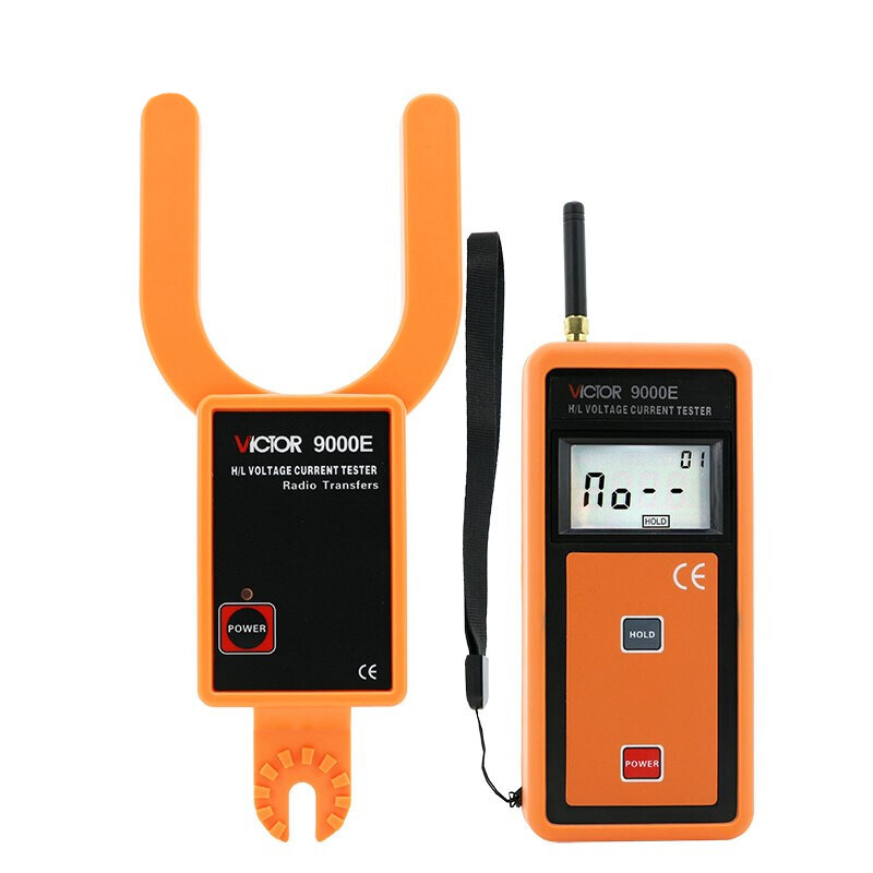 VICTOR 9000E Wireless High/Low Voltage Fork Ammeter Current Tester