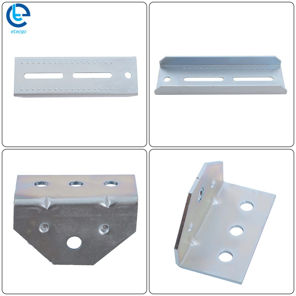 4Pack 8" Galvanized Swivel Top Bunk Bracket Kit For Boat Trailer 2x3 w/ Hardware