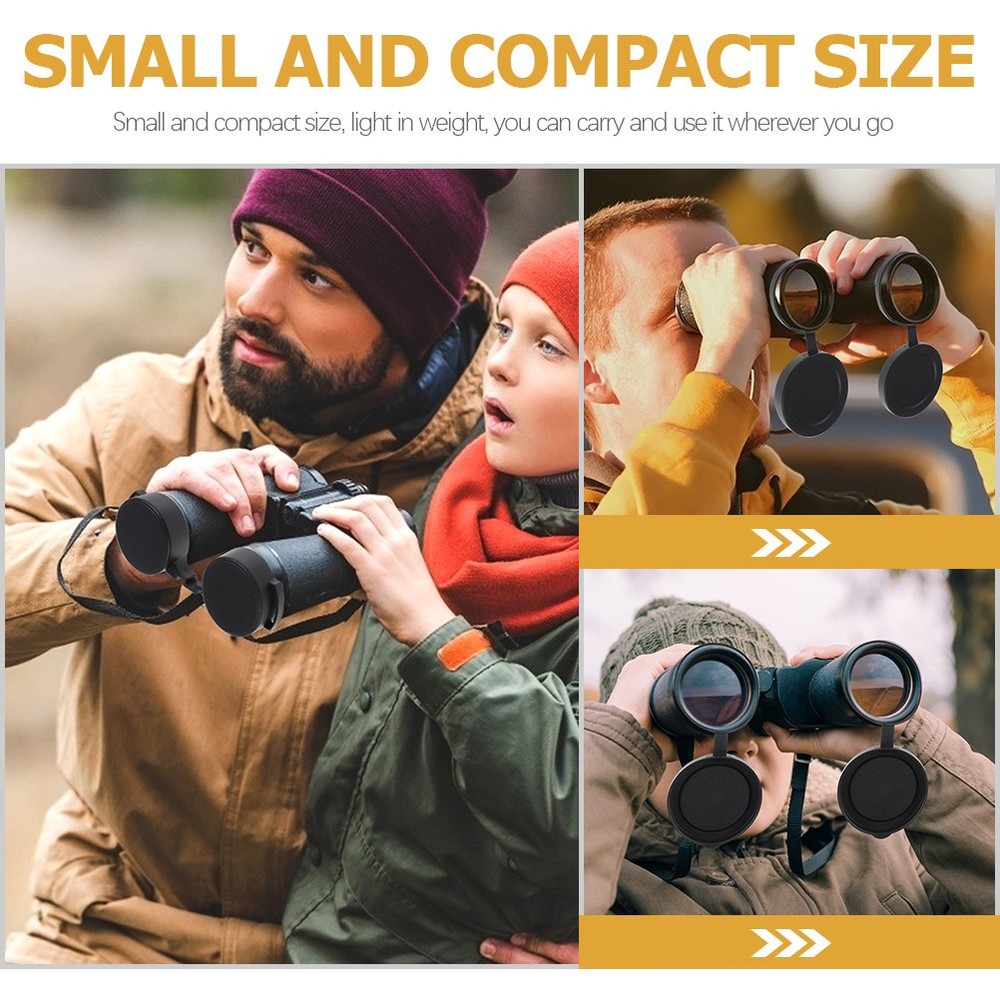 Binocular Lens Protective Rubber Caps Objective Covers for Optical Lens Guard