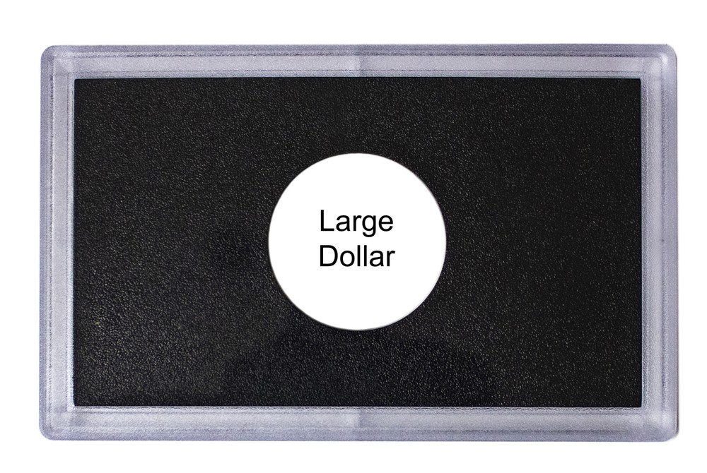 Empty Plastic Lens with Black Insert Holds 1 Large dollar