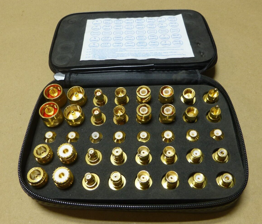 L-COM BAK400 Premium Coaxial Adapter Kit , 40Pcs. , 192 Combinations