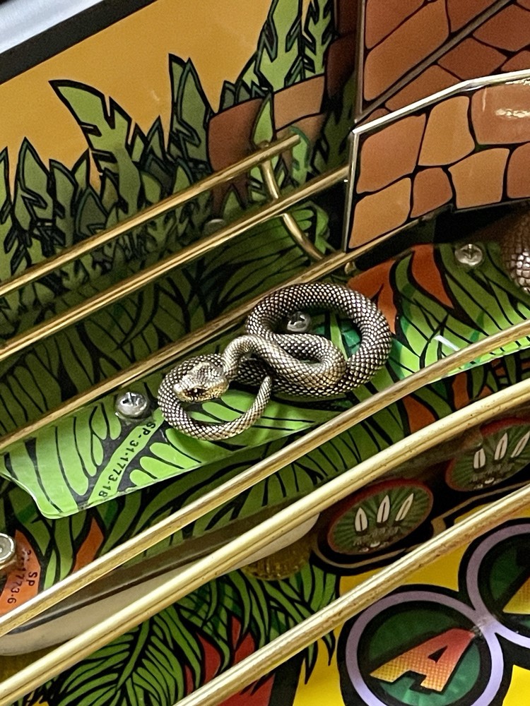 Indiana Jones Pinball Machine Snake Mod (SOLID BRASS!!)