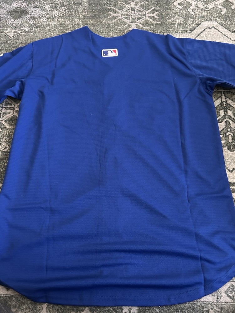 Dodgers Adult Blue Blank Jersey Size Small