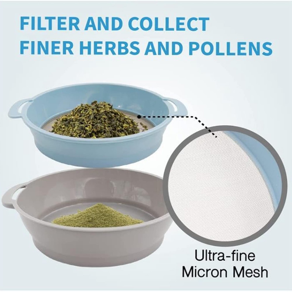 Pollen Sieve Set, 4Pcs Trim Trays Set Stackable Design Save Space Lightweight...