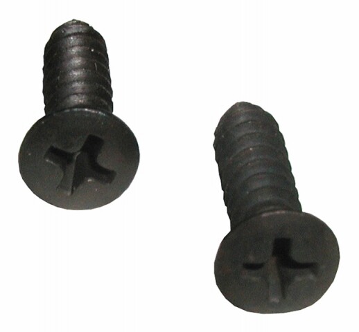 1965-1966 Corvette Screw Set Vent Cable Black Pair