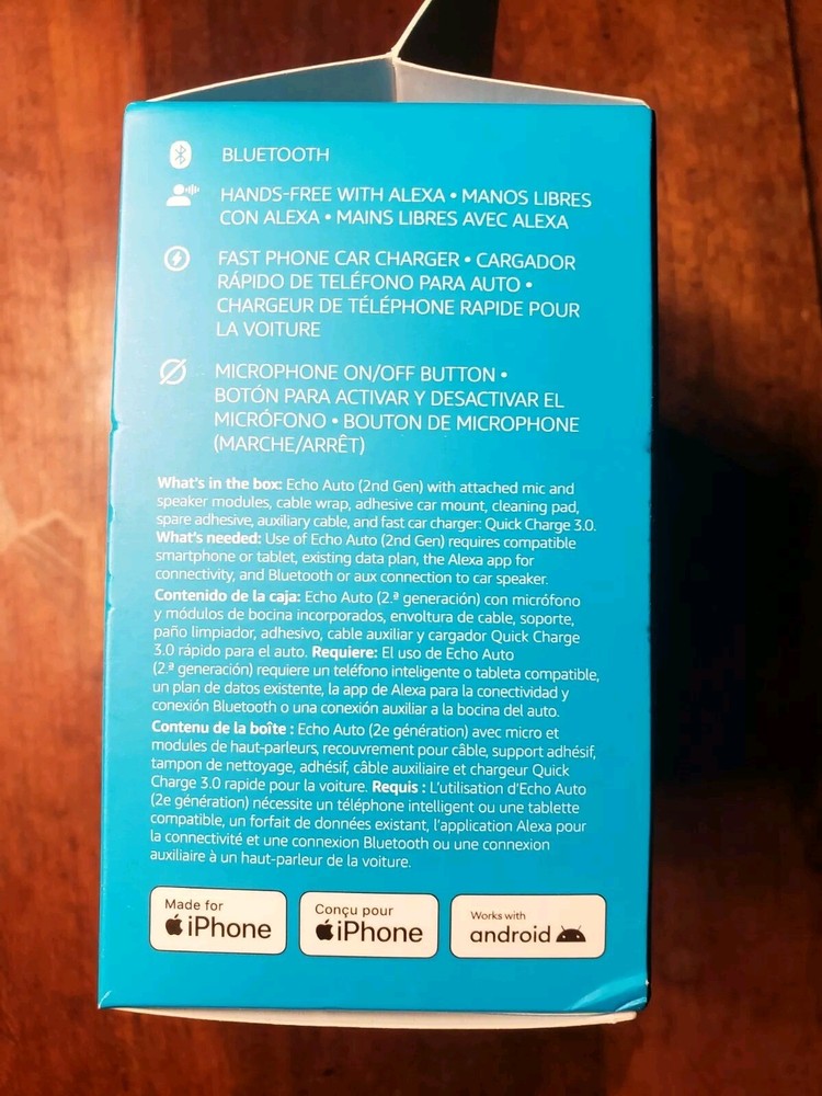 Amazon Echo Auto (2nd Gen) with Alexa Voice Assistant - Black
