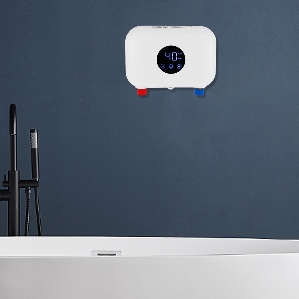 4500W Electric Hot Tankless Water Heater Mini Instant Heater Bathroom Kitchen US