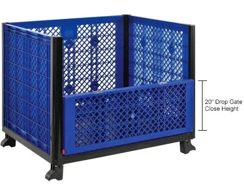 Easy Assembly Solid Wall Container 39-1/4 x 31-1/2 x 33-1/2 Overall