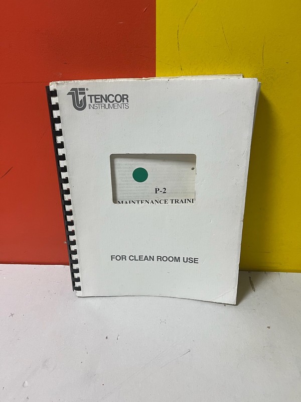 TENCOR P-2 INSTRUMENTS SUPPLEMENTAL REFERENCE MANUAL