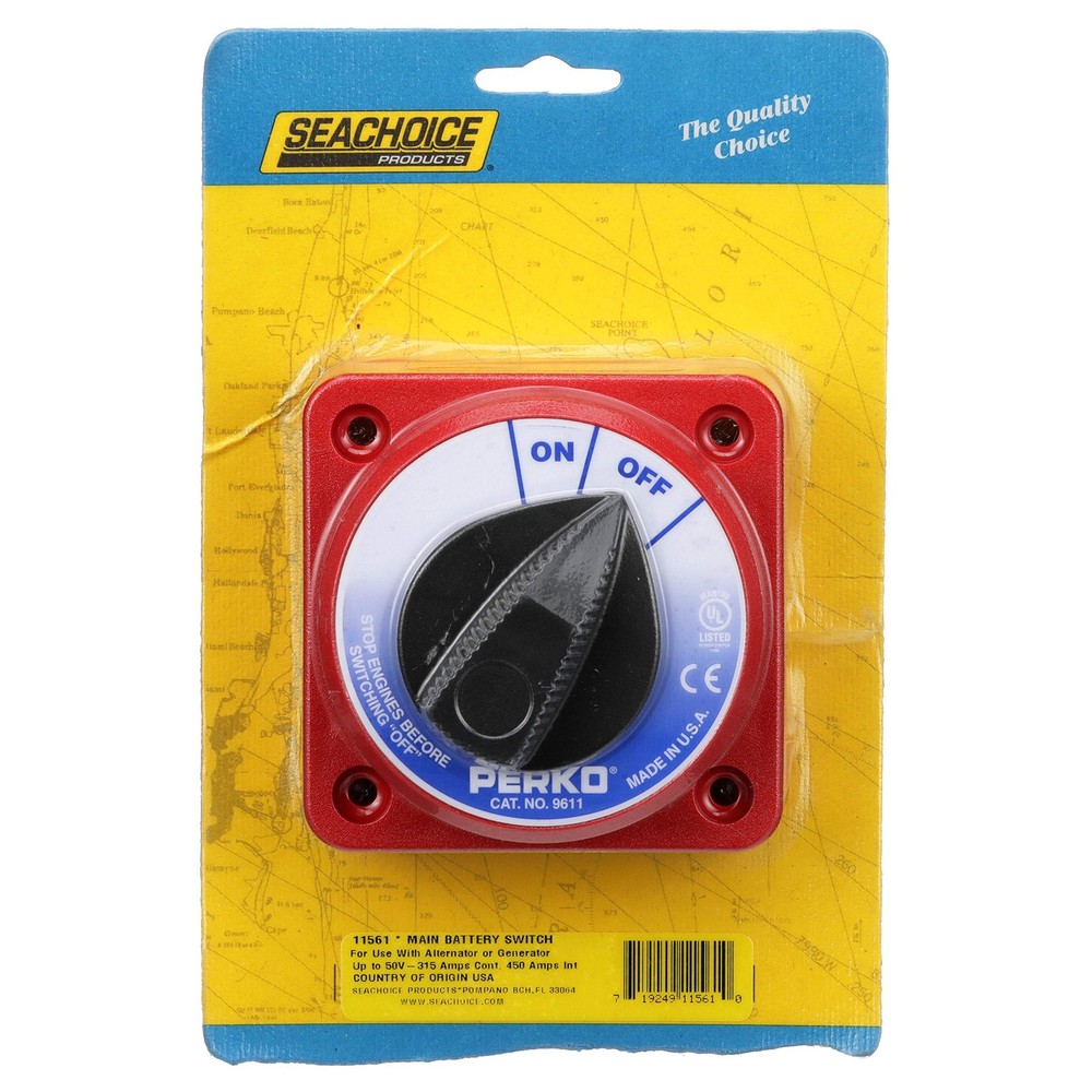 Seachoice Battery Select Switch Compact Disconnect Isolator Cutoff 12-50V