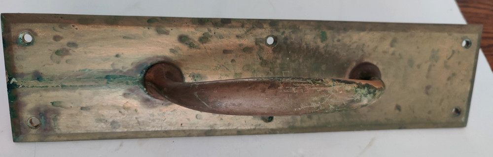 Vintage Cast Brass Push &Pull Sargent Door Handle 14"X3.5"