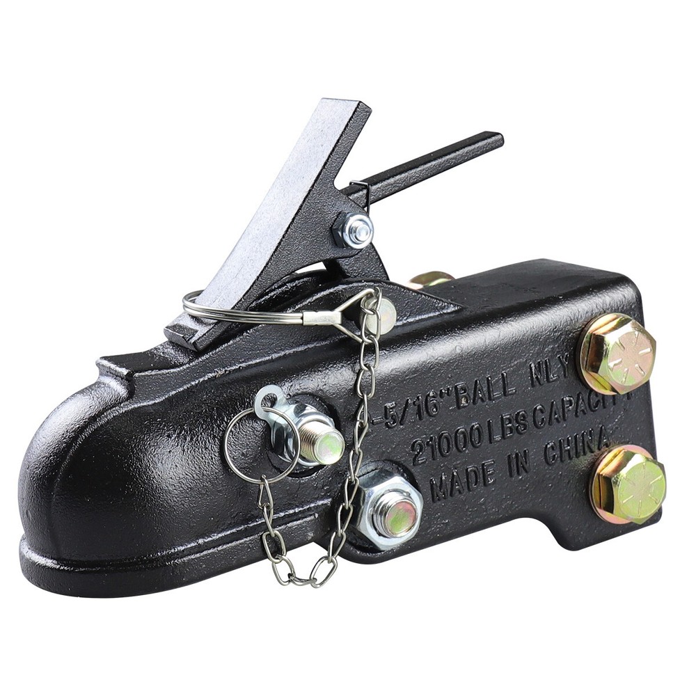 21000LBS Capacity Heavy Duty Adjustable Trailer Coupler 2-5/16" Channel-Mount