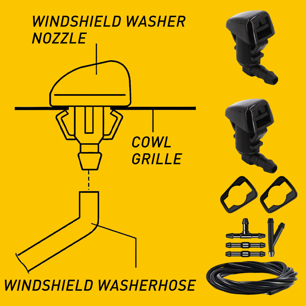 14pcs Front Windshield Washer Nozzle Kit 8S4Z17603AA For Ford Focus 2008 2011