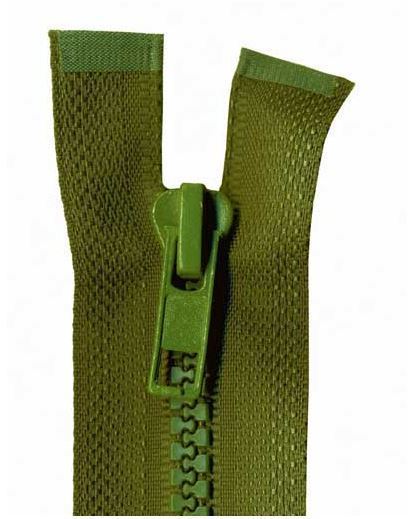 60cm Khaki Open End Chunky Zip