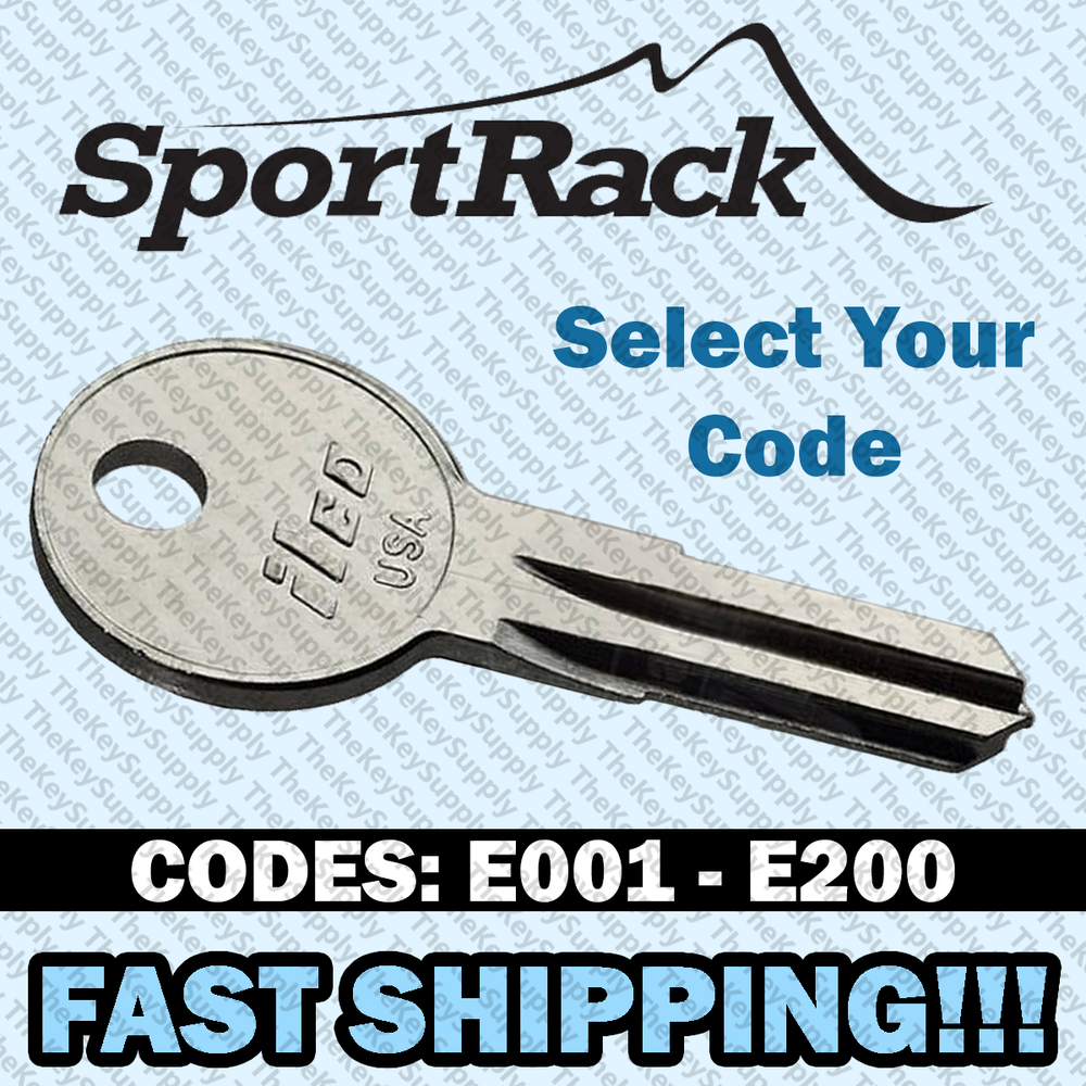 SportRack Roof Rack Replacement Key Cut to Your Code E001 - E200