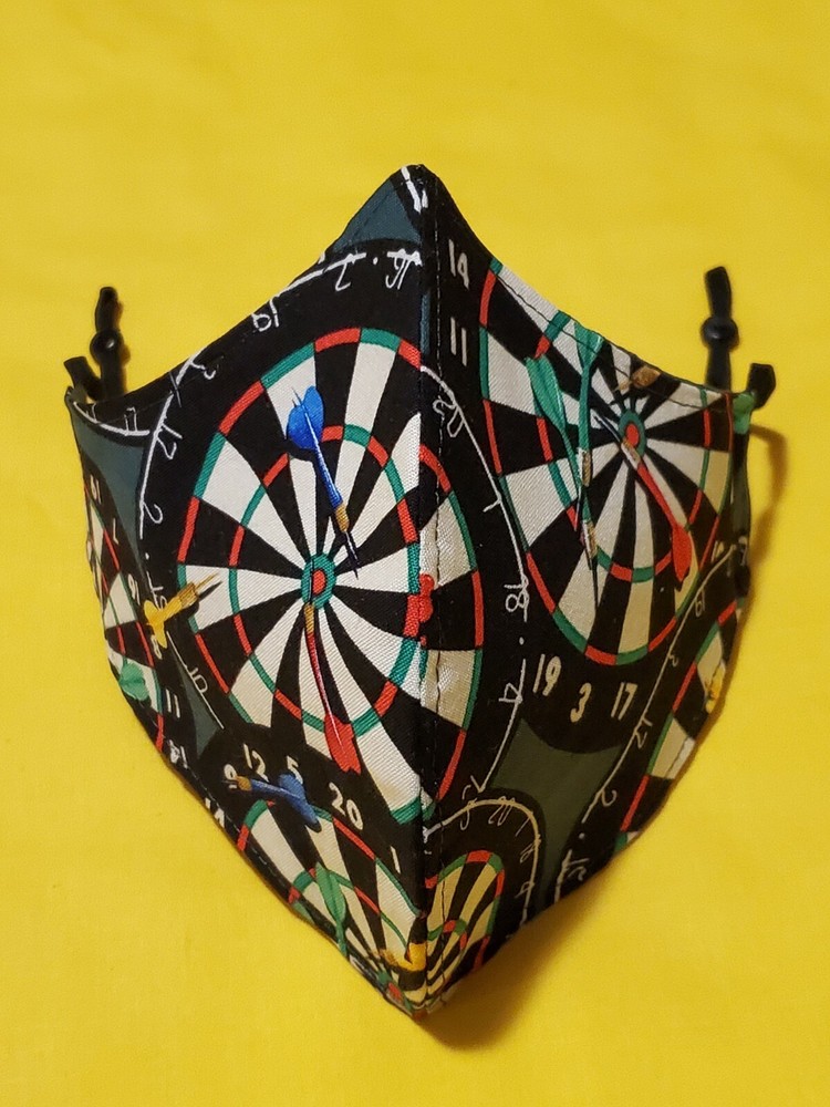 Handmade Darts Adjustable Face Mask