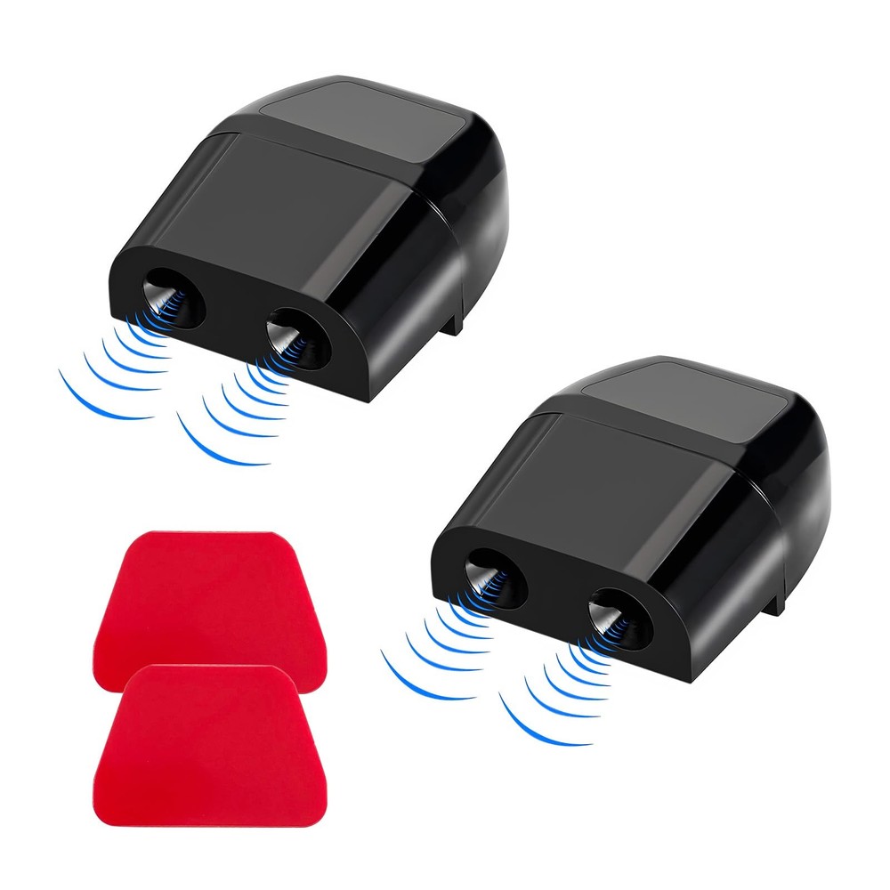 2 Pcs Dual Construction Deer Warning Whistle Devices with Adhesive Tapes