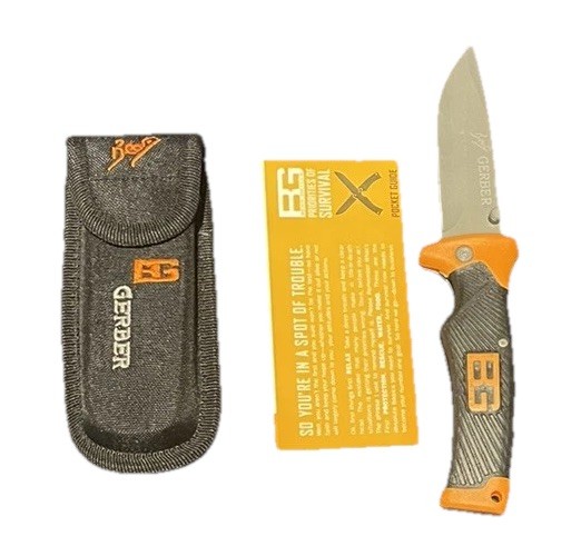 Gerber Bear Grylls Folding Sheath Knife Survival Lockback