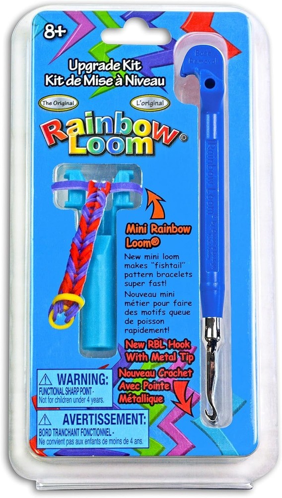 Rainbow Loom Upgrade Kit with Blue Metal Hook