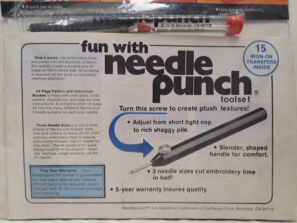Needlepunch - Vintage Needlepunch Toolset (1977) #101