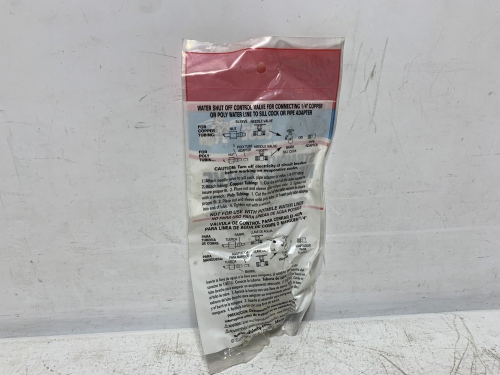 Dial 94195 Max Cool Straight Needle Valve 1/4" Compression