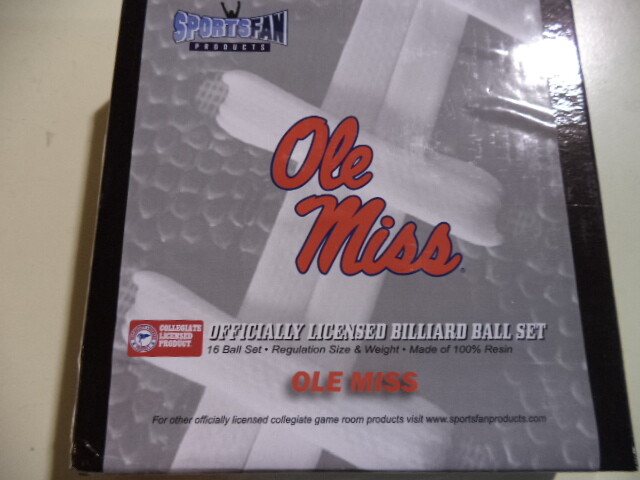Ole Miss Billiard Ball Set