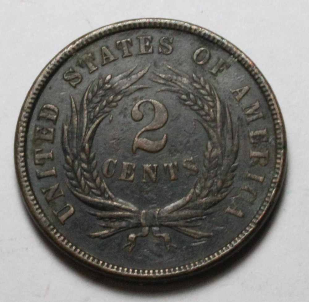 1864 Two Cent DU416