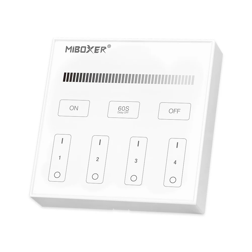 B1-W - 4-Zone Panel Remote (Brightness) White