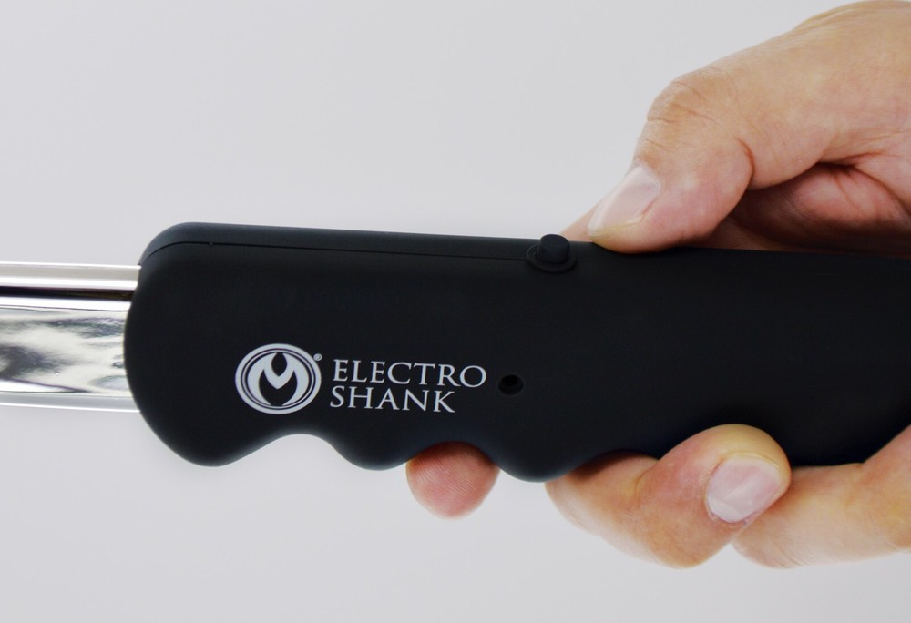 Master Series Shank Estim Shock Blade With Handle Silver And Black