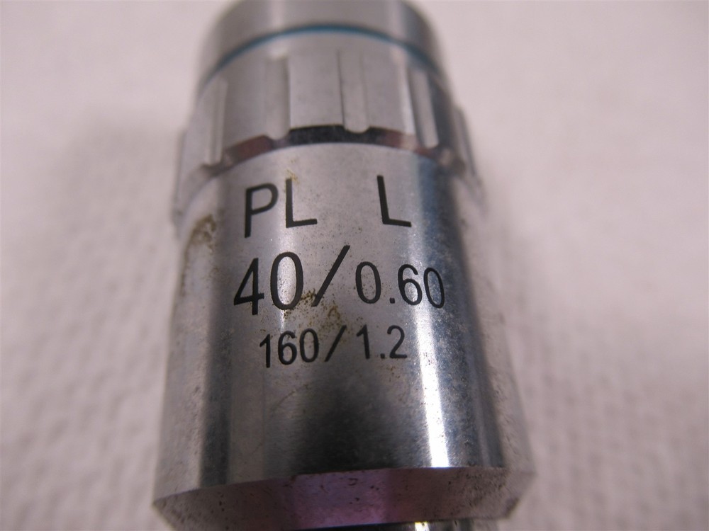 Jenco Inverted Compound Microscope Objective Lens PL L 40x 160mm 0.60