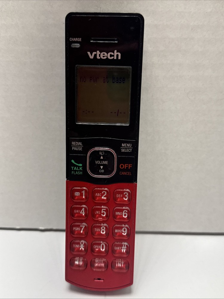 vtech Handset  RED CS5129-26 W/ Battery Tested Works
