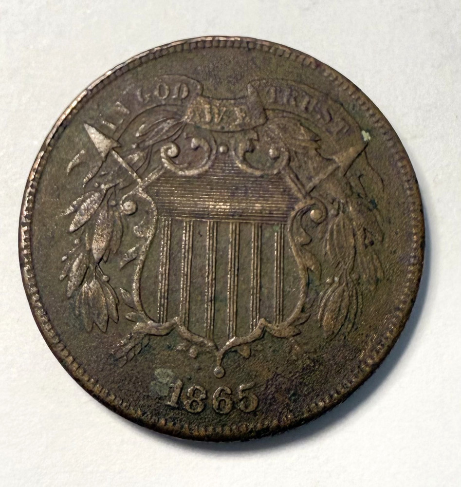 1865 Two Cent Piece - Lot of 2