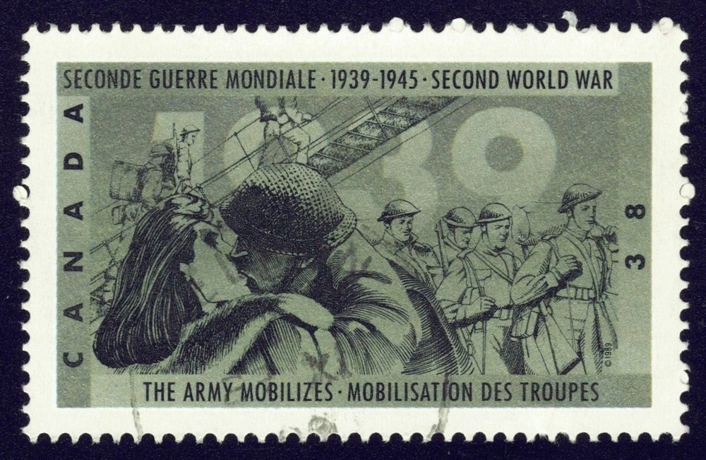 Canada sc#1261 Second World War - 1939, The Army Mobilizes, Used