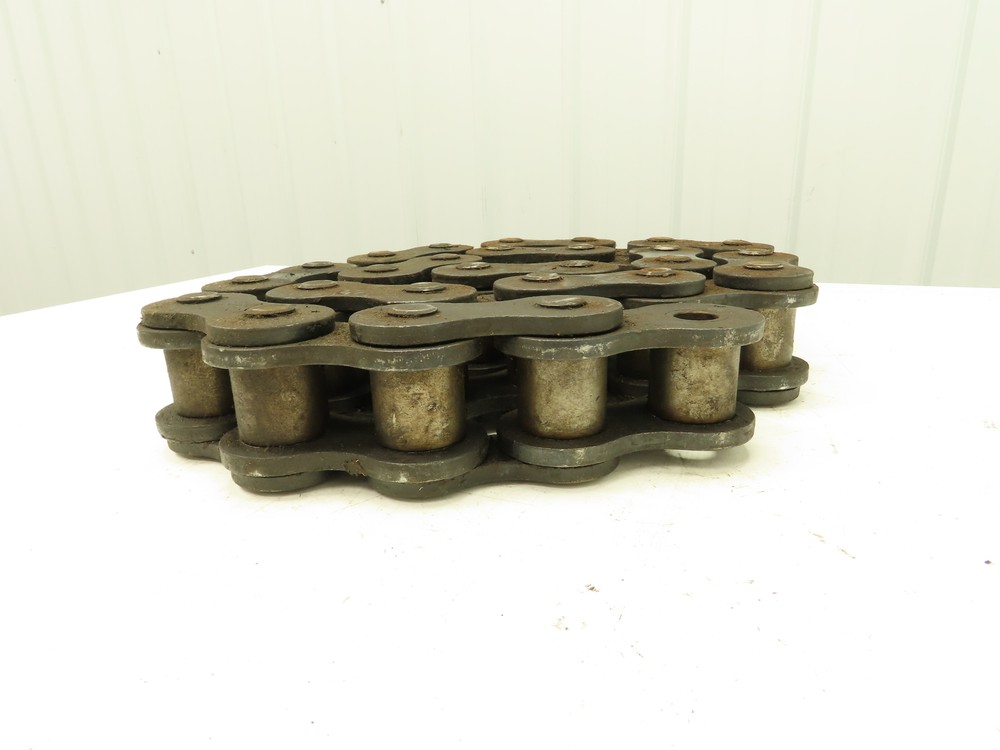 #200 Single Strand Riveted Roller Chain 2.5" Pitch 70" Length