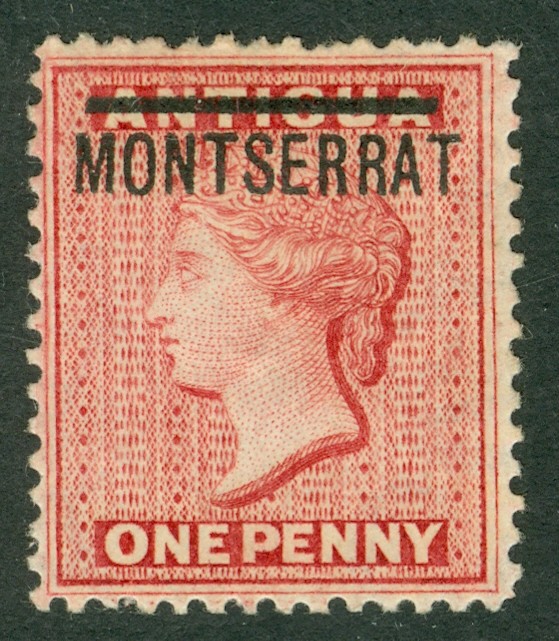 SG 1 Montserrat. Fine mounted mint CAT £29