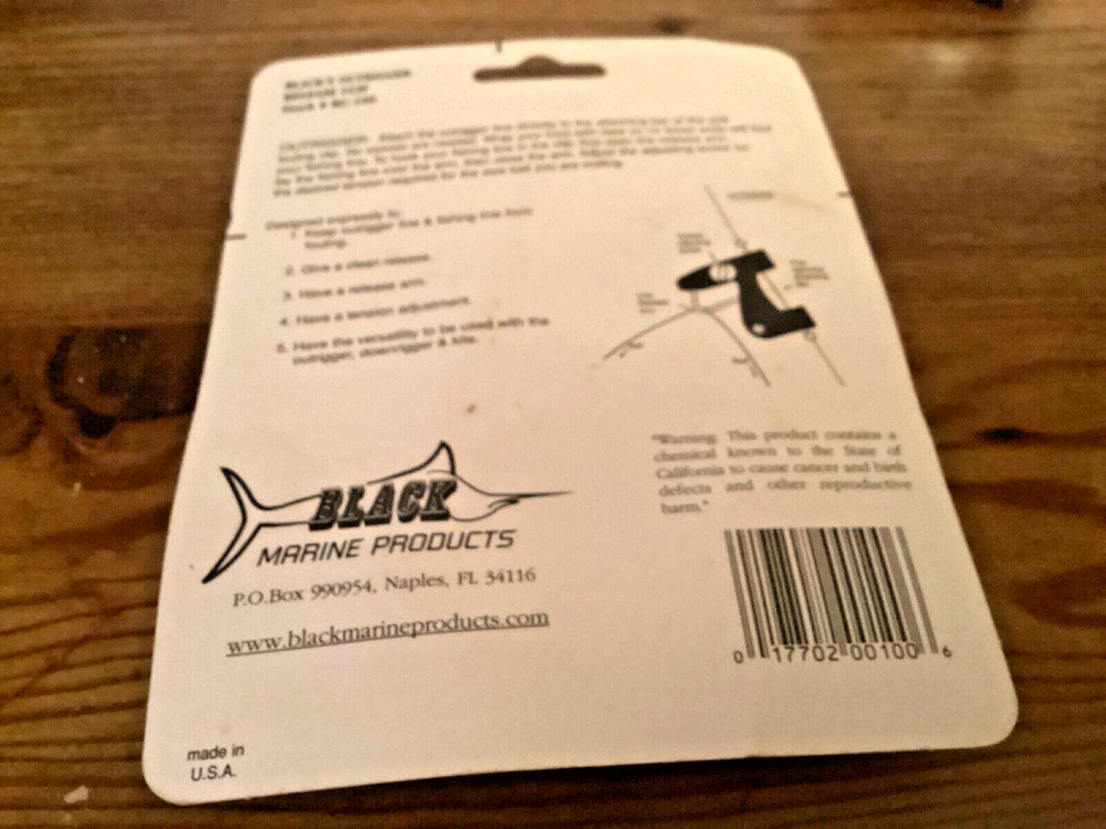 NEW Blacks RC-100 Downrigger/Outrigger Release-nip