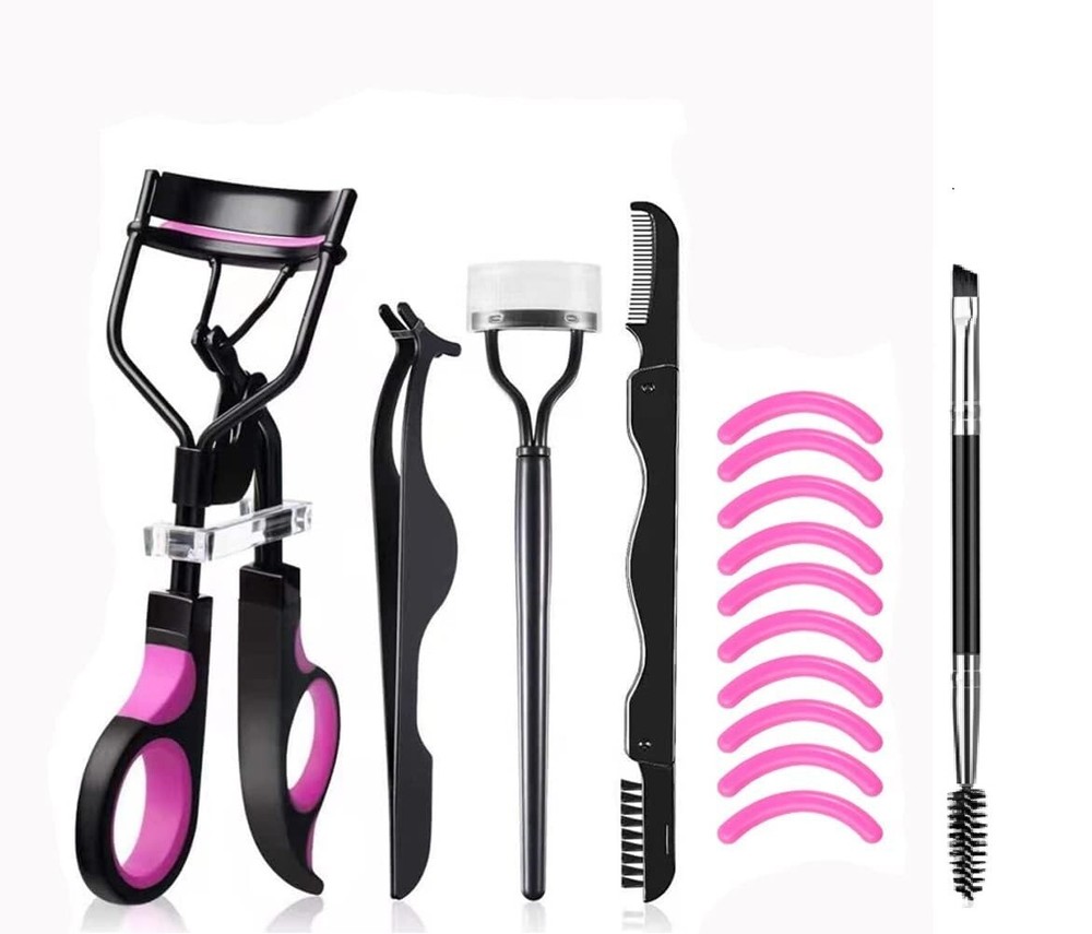 Eyelash Tools False Eyelash Applicator Folding Eyebrow Brush Eyelash Curler Comb