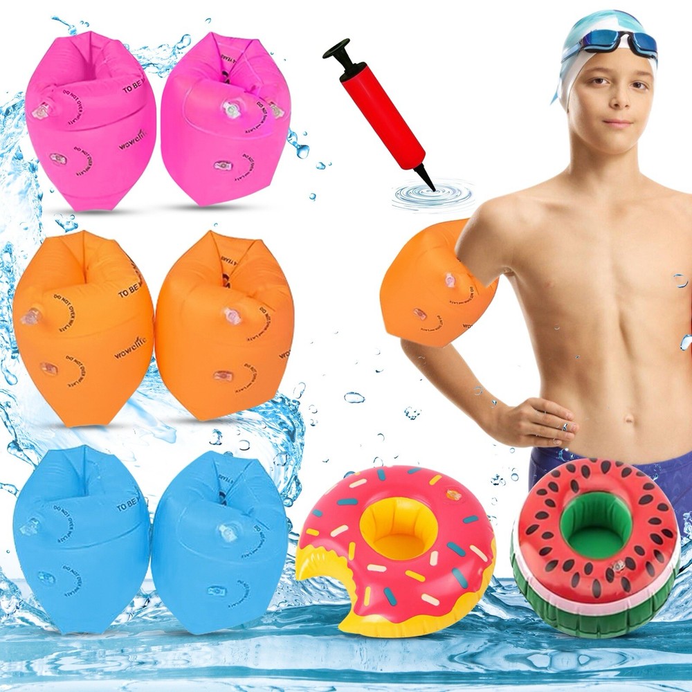 Kids Stuff Swim Arm Bands (2 Sets With Two Donuts) ￼