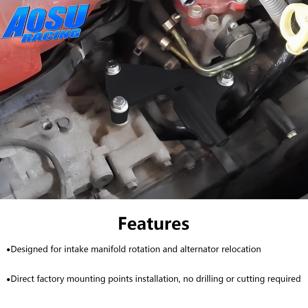 Alternator Relocation Bracket Kit Compatible with Subaru Impreza EJ Engines