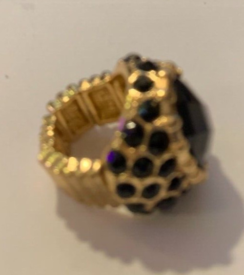 Unbranded Watchband Style Ring black color unknown size