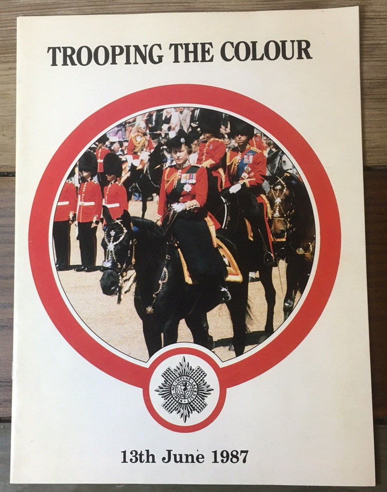 1987 Trooping The Colour Programme Program Queen Elizabeth II Birthday Parade
