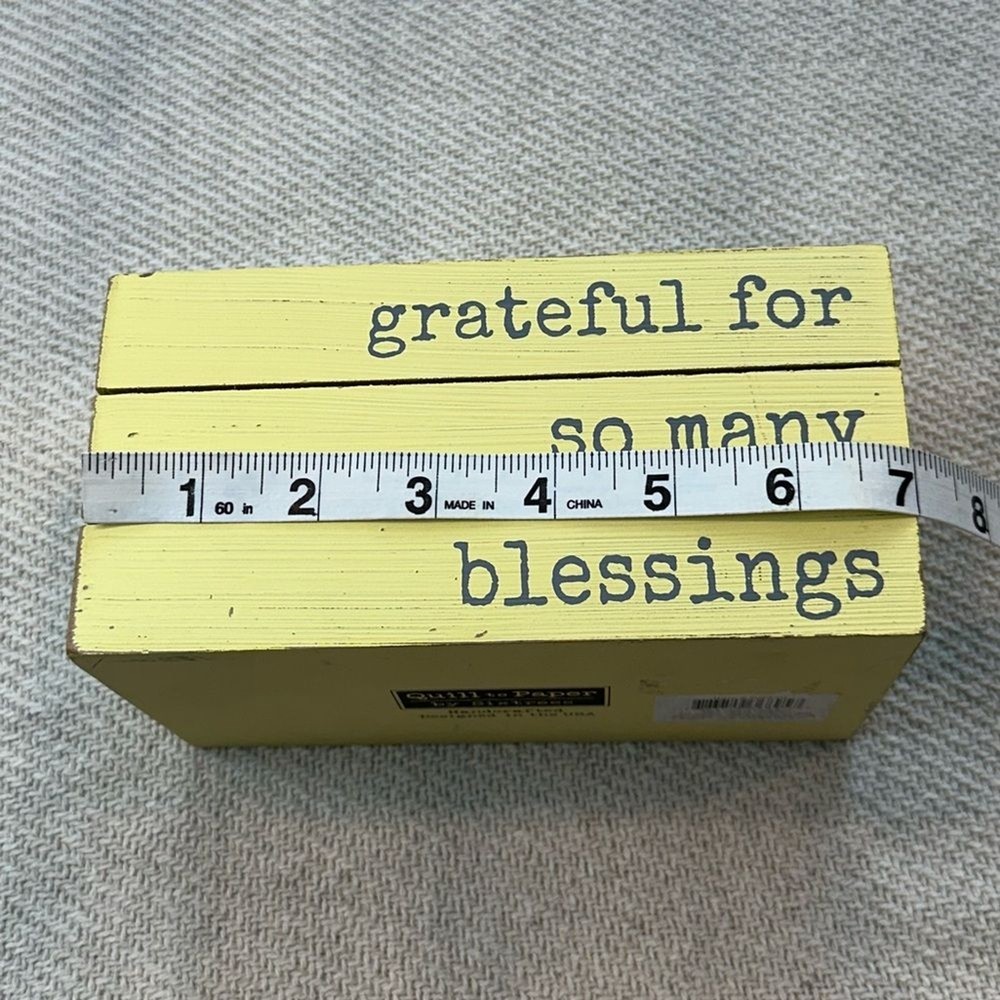 Grateful For So Many Blessings Rustic Home Decor Accent Tabletop House Modern