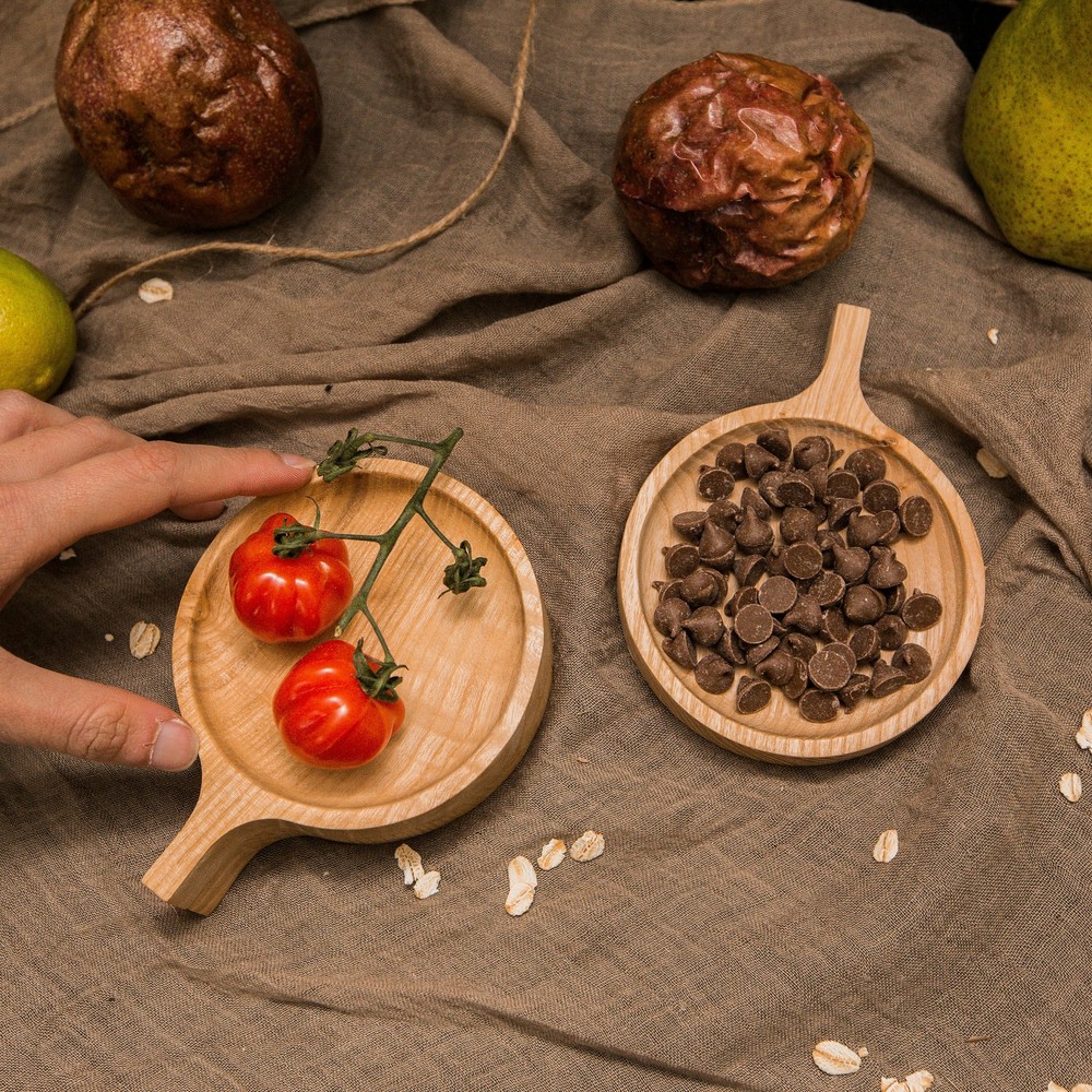 Handmade Wooden Round Plate/Coaster