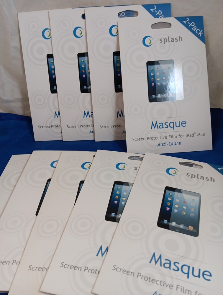 Lot of 9 Splash Masque Screen Protector 2 Pack