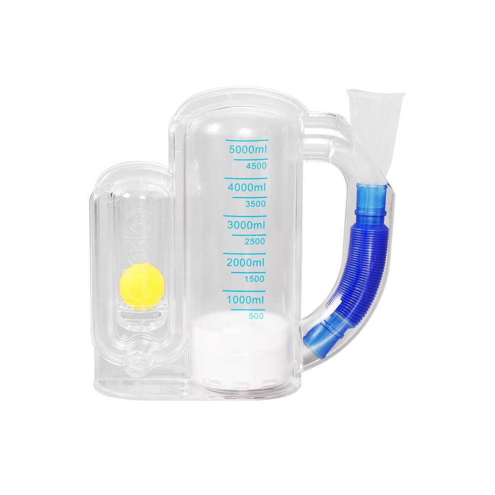 Incentive Spirometer (WHITE02),Breathing Exercise Device for Transparent