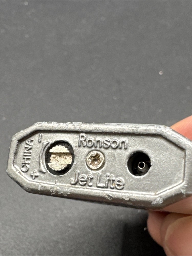 Ronson Jet Lite Butane Refillable Lighter Vintage