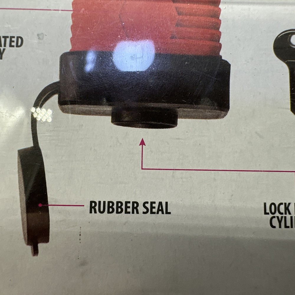 PADLOCK 1" Long Shackle Laminated Weatherproof Lock B2